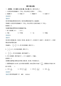 2023-2024学年人教版六年级上册期中复习数学试卷（解析版）