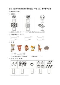 河南省周口市郸城县2023-2024学年一年级上学期期中数学试卷