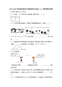 陕西省汉中市城固县2023-2024学年六年级上学期期中数学试卷