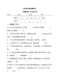 期末综合素养测评卷（试题）人教版五年级上册数学