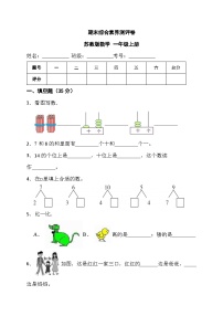 期末综合素养测评卷 （试题）-苏教版数学 一年级上册