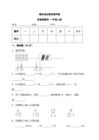 期末综合素养测评卷（试题）-一年级上册数学苏教版