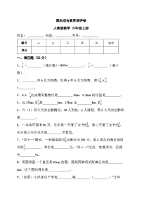 期末综合素养测评卷（试题）-六年级上册数学人教版