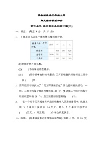 小学数学苏教版五年级上册六 统计表和条形统计图（二）精练