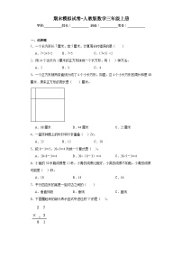 期末模拟试卷（试题）人教版三年级上册数学