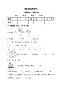 期末综合素养测评卷（试题）人教版一年级上册数学