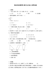 期末阶段调研卷（试题）-五年级上册数学青岛版