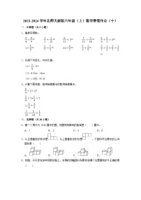 寒假作业（十）（作业）北师大版六年级上册数学