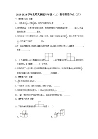 寒假作业（六）（作业）北师大版六年级上册数学