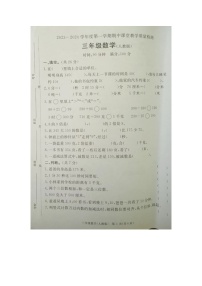 河北省廊坊市霸州市2023-2024学年三年级上学期期中考试数学试题