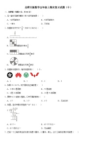 期末复习试题（十）（试题）北师大版五年级上册数学