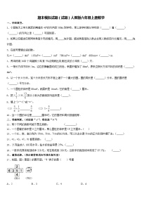 期末模拟试题（试题）人教版六年级上册数学(6)