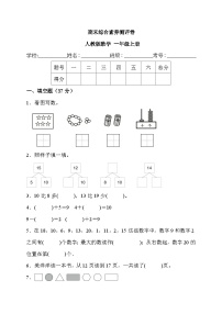 期末综合素养测评卷（试题）人教版一年级上册数学