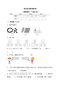 期末综合素养测评卷（试题）人教版一年级上册数学