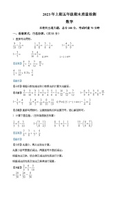 2022-2023学年湖南省邵阳市新邵县苏教版五年级下册期末测试数学试卷答案