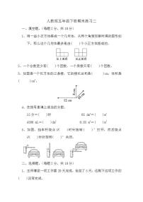 期末练习二（试题）-五年级下册数学人教版