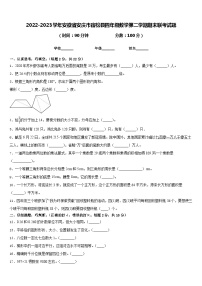 安徽省安庆市宿松县2022-2023学年四年级下学期期末数学试卷