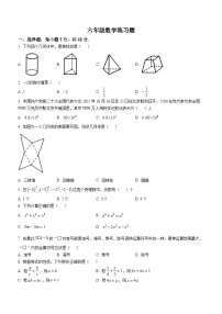 山东省泰安市岱岳区2022-2023学年六年级上学期期末数学试题