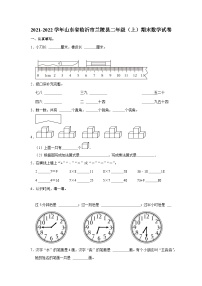 2021-2022学年山东省临沂市兰陵县二年级（上）期末数学试卷