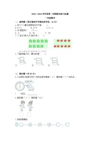 期末练习（试题）-一年级上册数学北师大版