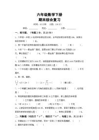 期末综合复习(试题)+西师大版六年级下册数学