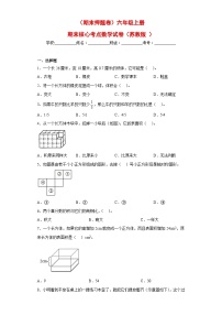 （期末押题卷）六年级上册期末核心考点数学试卷（苏教版）