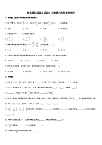 期末模拟试题（试题）人教版六年级上册数学 (13)