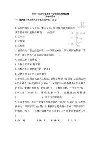 期末练习（试题）-五年级上册数学人教版