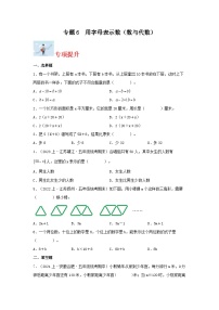 专题6用字母表示数（数与代数）-2023-2024学年五年级上册数学寒假专项提升（苏教版）