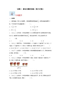 专题5解决问题的策略（数与代数）-2023-2024学年六年级上册数学寒假专项提升（苏教版）