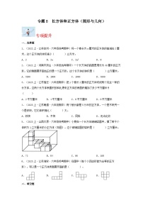 专题8长方体和正方体（图形与几何）-2023-2024学年六年级上册数学寒假专项提升（苏教版）