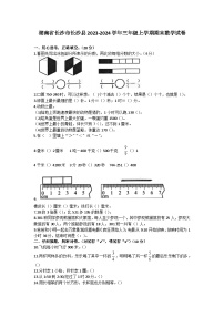 湖南省长沙市长沙县2023-2024学年三年级上学期期末数学试卷