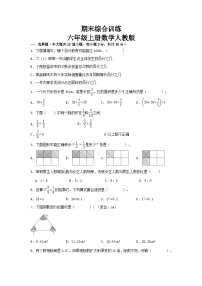 期末综合训练(试题)-六年级上册数学人教版.1