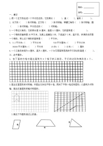 +期末总复习试题（试题）北师大版五年级上册数学