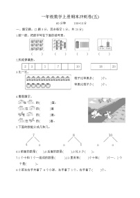 +期末冲刺卷五（试题）人教版一年级上册数学