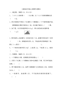 期末试题（试题）-五年级上册数学人教版