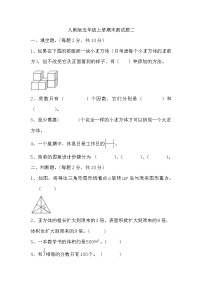 期末测试题（试题）-五年级下册数学人教版