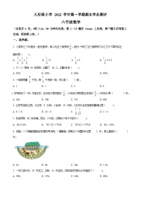 2022-2023学年广东省广州市天河区天府路小学人教版六年级上册期末测试数学试卷（含答案）