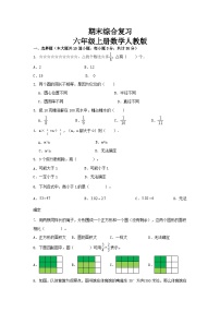 期末综合复习(试题)--人教版六年级上册数学