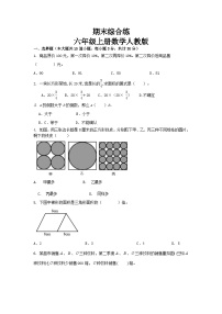 期末综合练（试题）-六年级上册数学人教版.1