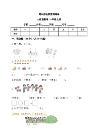 期末综合素养测评卷（试卷）-一年级上册数学人教版