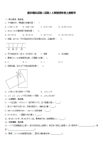 期末模拟试题（试题）人教版四年级上册数学(2)