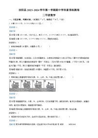 2023-2024学年河南省洛阳市汝阳县苏教版三年级上册期中考试数学试卷