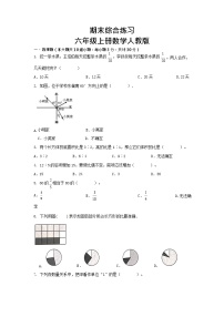 期末综合练习(试题)-六年级上册人教版数学