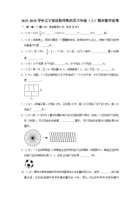 辽宁省沈阳市铁西区2023-2024学年六年级上学期期末数学试卷