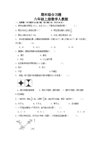 2023-2024学年期末综合习题（试题）六年级上册数学人教版.1