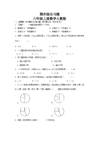 2023-2024学年期末综合习题(试题)-六年级上册数学人教版.2