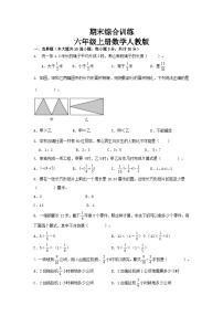 2023-2024学年期末综合训练(试题)+六年级上册数学人教版