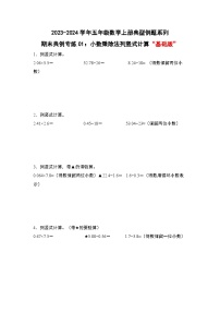 期末典例专练01：小数乘除法列竖式计算“基础版”-2023-2024学年五年级数学上册典型例题系列（解析版）人教版