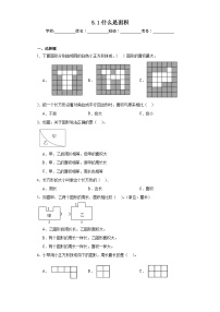 北师大版三年级下册什么是面积复习练习题